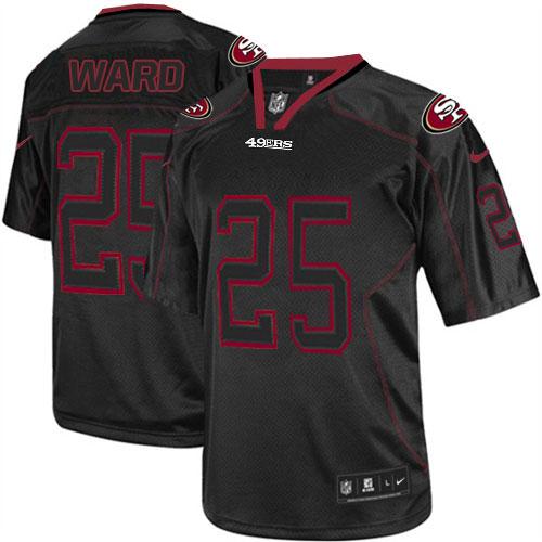 Nike 49ers #20 Jimmie Ward Lights Out Black Men's Stitched NFL Elite Jersey - Click Image to Close